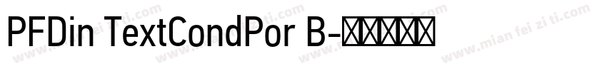 PFDin TextCondPor B字体转换